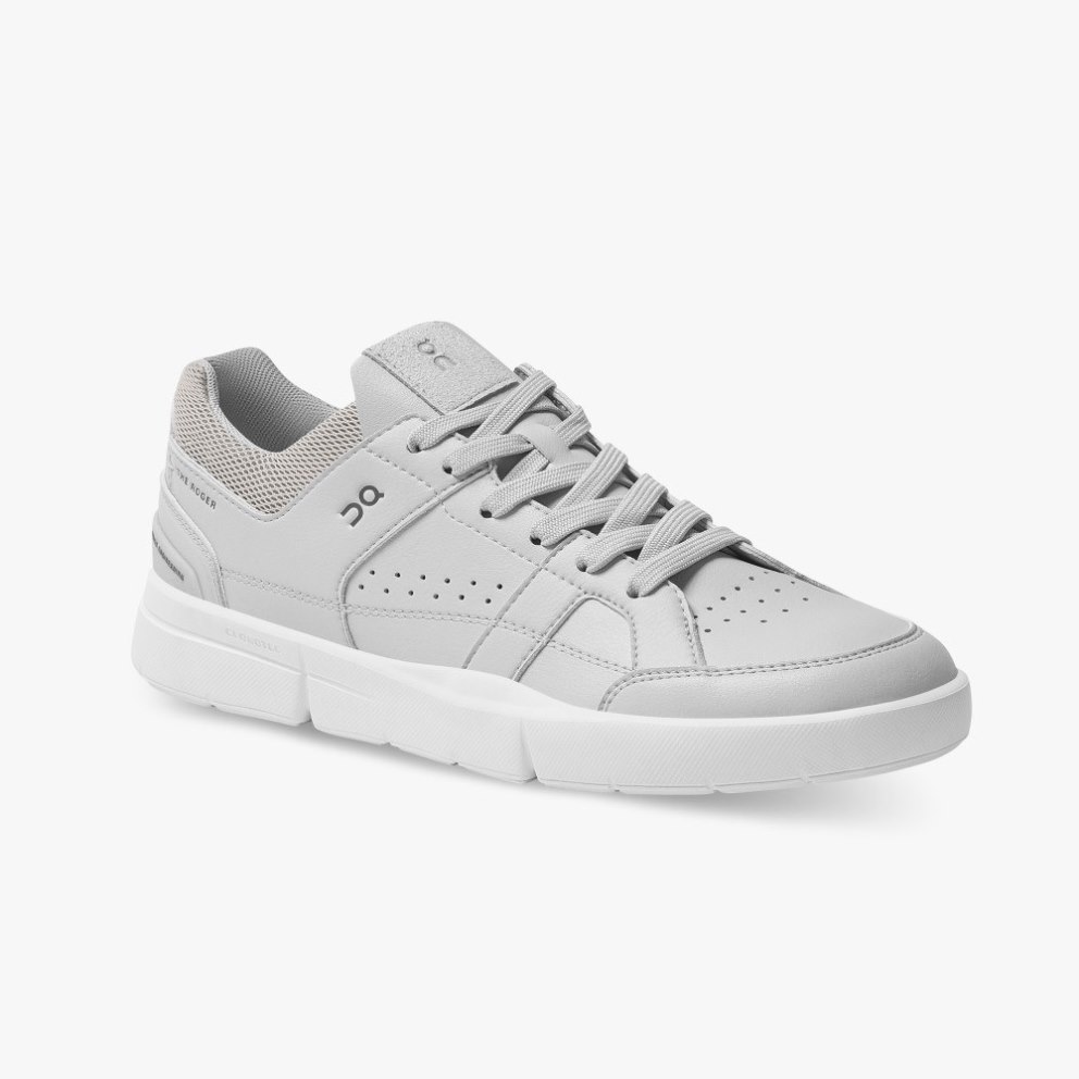 On Cloud THE ROGER Clubhouse Men's Sneakers Light Grey | KGE857-CA