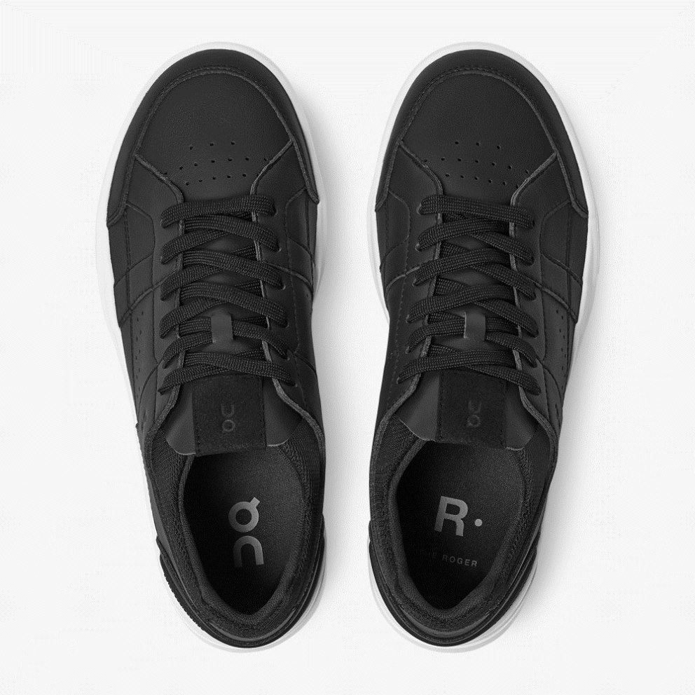 On Cloud THE ROGER Clubhouse Men's Sneakers Black | KRA146-CA