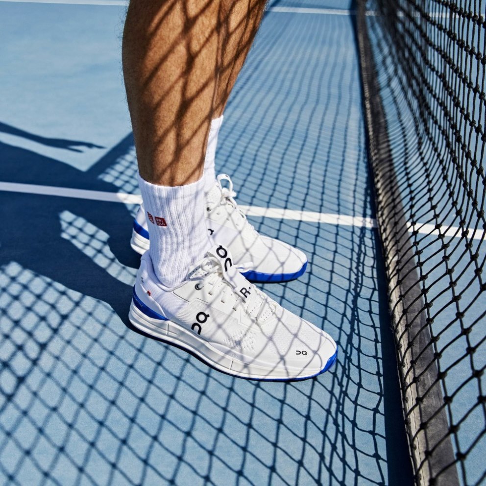 On Cloud THE ROGER Pro Men's Training Shoes White / Blue | EMS012-CA