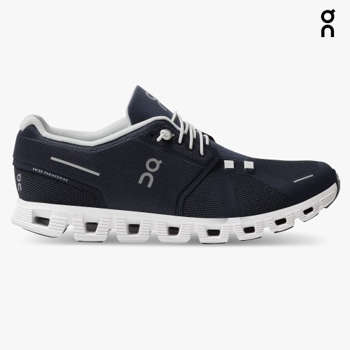 On Cloud 5 Men's Sneakers Navy | QIY570-CA