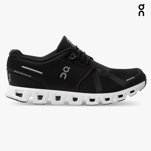 On Cloud 5 Women's Sneakers Black | KOS413-CA