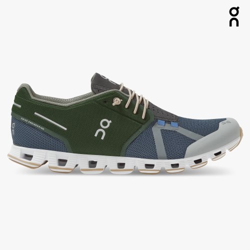 On Cloud 70 | 30 Men's Sneakers Green / Navy | THG638-CA