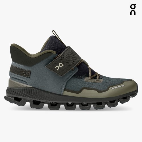 On Cloud Hi Edge Defy Men's Sneakers Olive / Grey | CVL506-CA