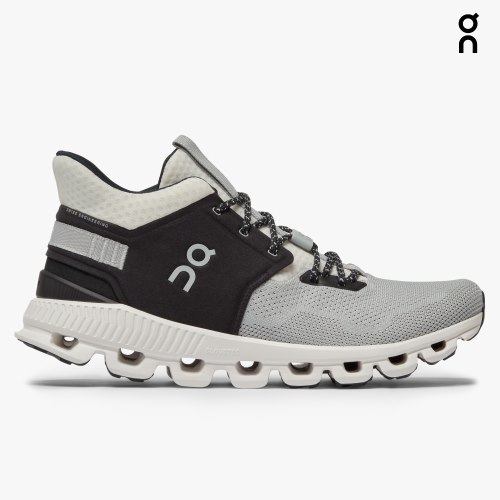 On Cloud Hi Edge Men's Sneakers Light Grey / Black | BQV837-CA