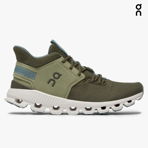 On Cloud Hi Edge Men's Sneakers Olive | FBW890-CA