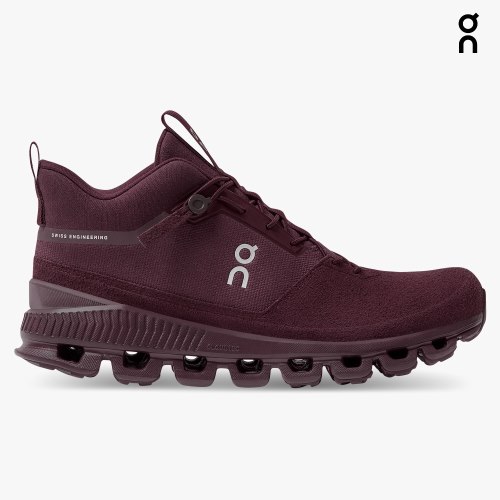 On Cloud Hi Women's Sneakers Burgundy | SBA290-CA