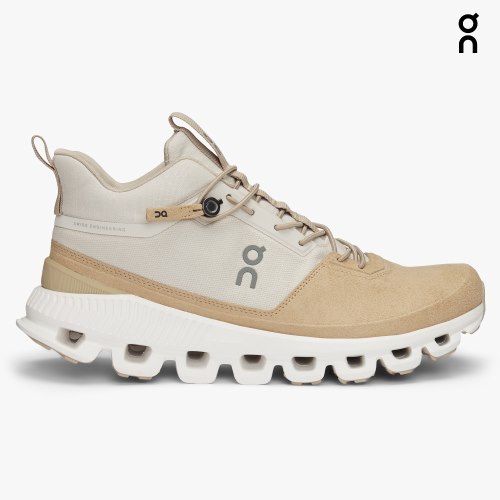 On Cloud Hi Women's Sneakers Khaki | CZA672-CA