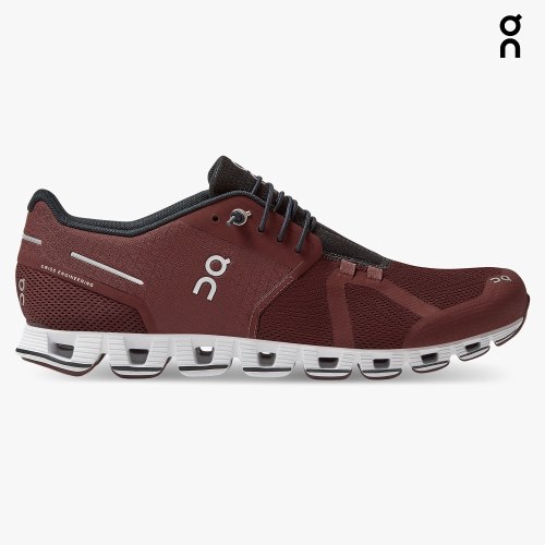 On Cloud Men's Sneakers Burgundy | PKW031-CA