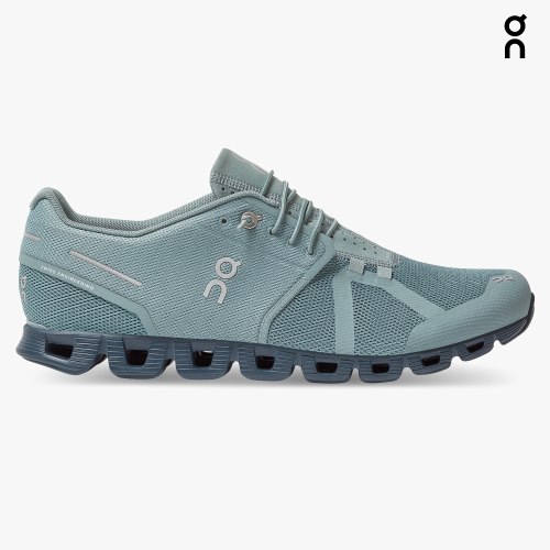 On Cloud Monochrome Men's Sneakers Turquoise | SOM079-CA