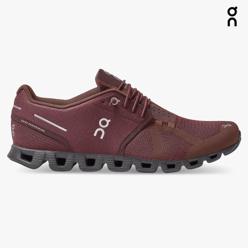 On Cloud Monochrome Men's Sneakers Burgundy | ZYF795-CA