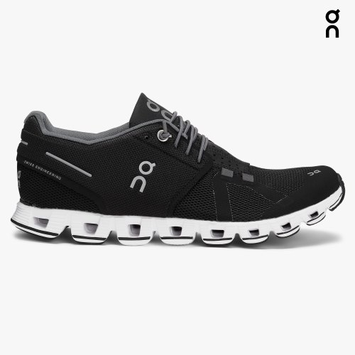 On Cloud Women's Sneakers Black | QLM081-CA