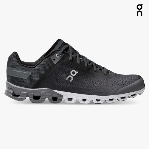 On Cloudflow Men's Running Shoes Black | BGJ496-CA