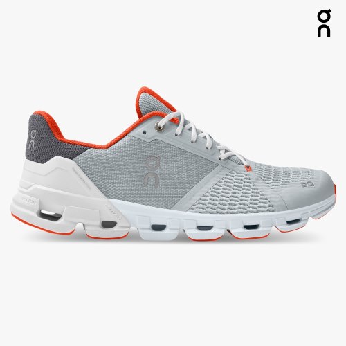 On Cloudflyer Men's Running Shoes Grey | FVQ318-CA