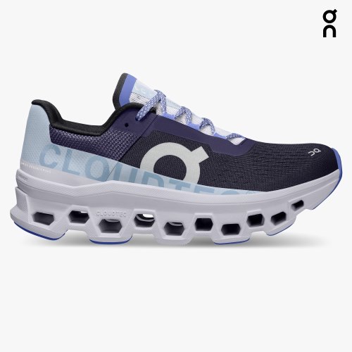 On Cloudmonster Women's Running Shoes Black / Lavender | BSP159-CA