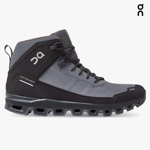 On Cloudridge Men's Hiking Boots Grey / Black | RJX341-CA