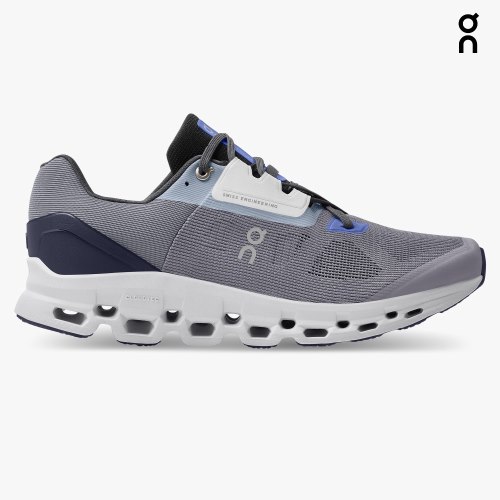 On Cloudstratus Men's Running Shoes Grey | CXG716-CA