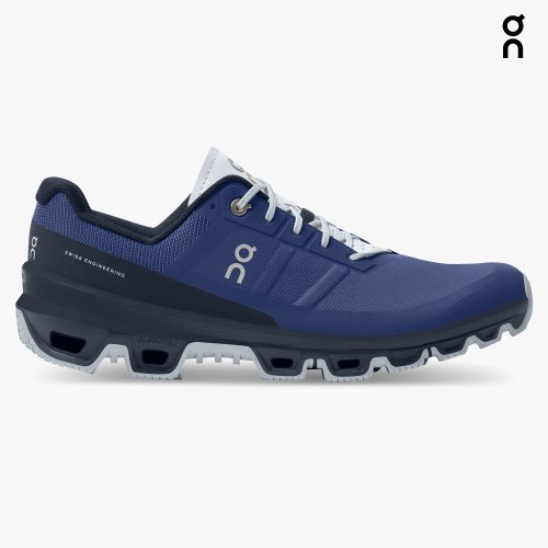 On Cloudventure Men's Hiking Shoes Navy | QEN680-CA