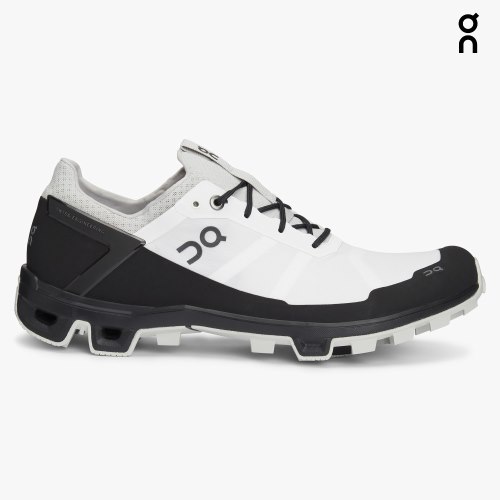 On Cloudventure Peak Men's Hiking Shoes White / Black | HRF476-CA