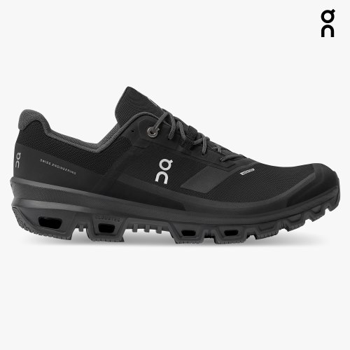 On Cloudventure Waterproof Men's Hiking Shoes Black | CTY789-CA