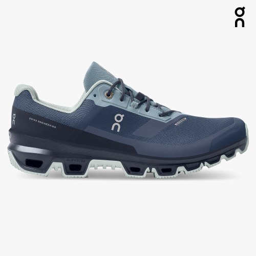 On Cloudventure Waterproof Men's Hiking Shoes Navy | EUR389-CA