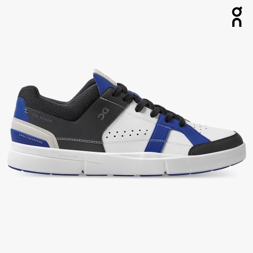 On Cloud THE ROGER Clubhouse Men's Sneakers White / Blue / Black | SMG250-CA